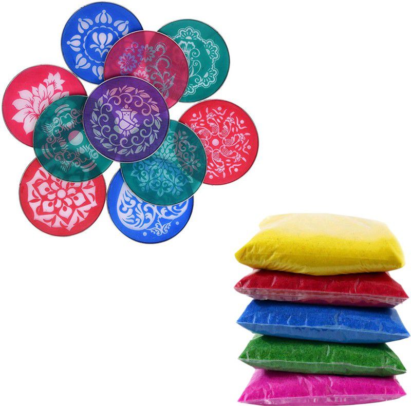 Ascension Pack of 15 Rangoli Powder  (Multicolor)