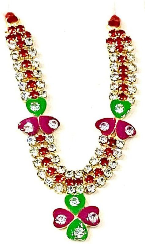 SPSStore Designer Stone Mala / Necklace, Laadu Gopal Deity Ornament  (Thakur ji, Bal Gopal, Mata Rani)