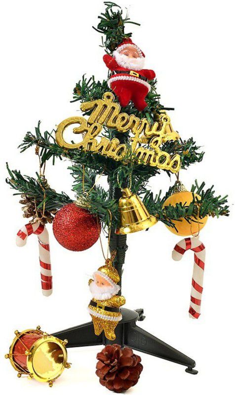 Prezzie Villa Pine 30.48 cm (1.0 ft) Artificial Christmas Tree  (Multicolor)