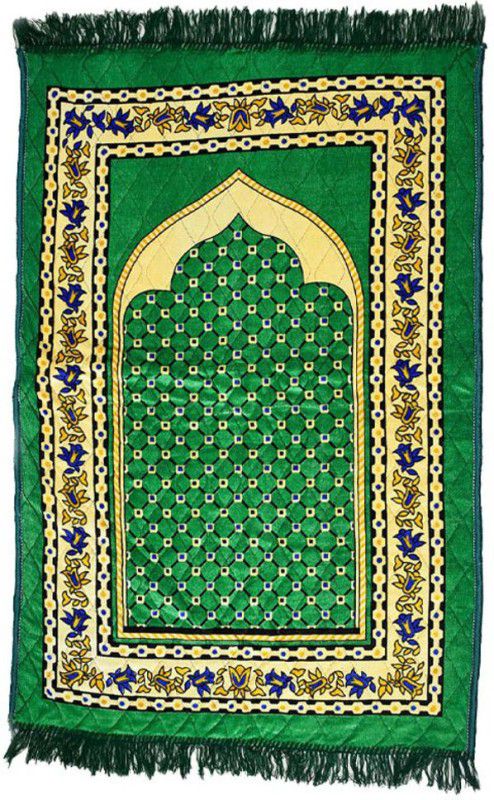 Dulhan Velvet Prayer Mat  (Multicolor, Large)