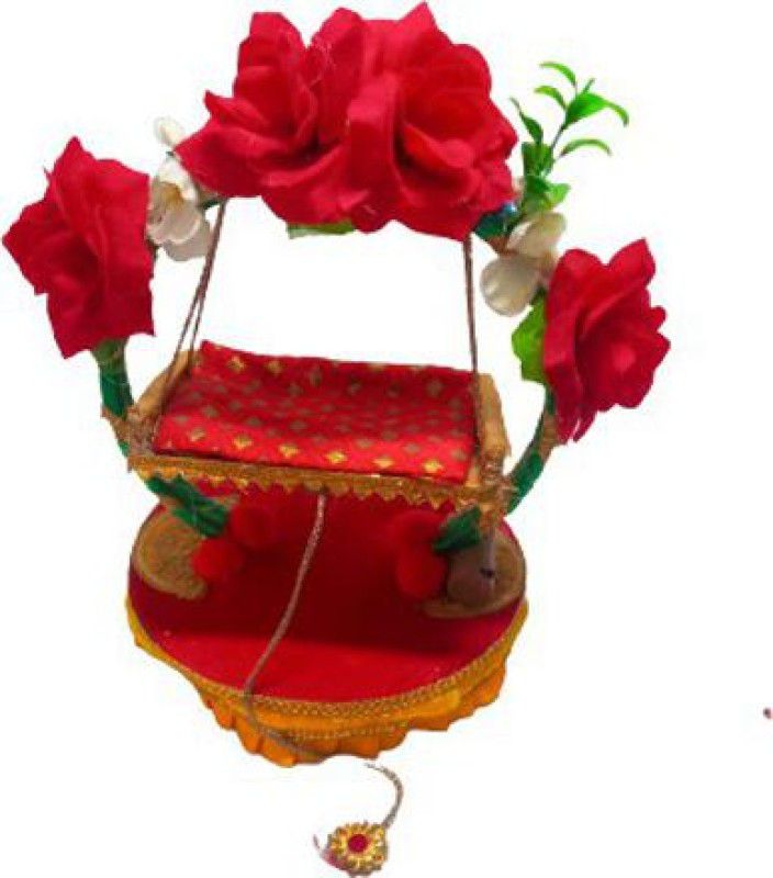 SHYAM heavy flower design Jhula for Bal Gopal ji size S 0 to 2 Jhula