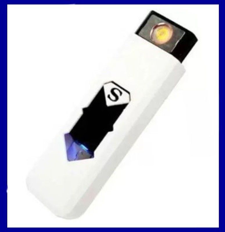 USB Rechargeable , Flameless Fire Lighter pck 1 USB Rechargeable Lighter,Flameless Fire Lighter Pocket Lighter  (White)