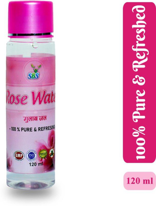 SBS Herbal Rose Water (120 ml) (Gulab Jal) - Toner for All Skin Types  (Pack Of 3)