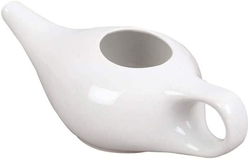SEGGO Ceramic White Neti Pot  (250 ml)