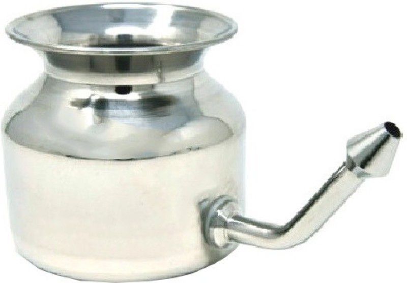 AinaMart Stainless Steel Silver Neti Pot  (1000 ml)