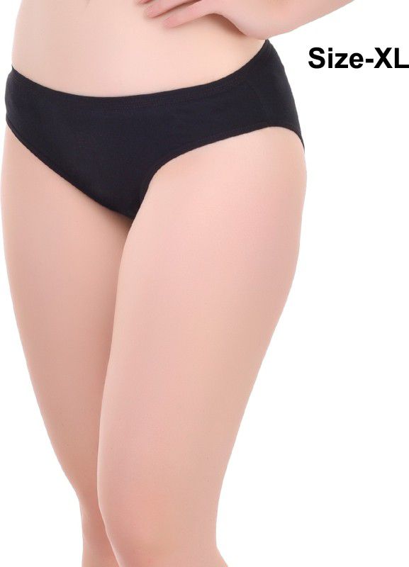Yana Women's Girl's Women Hipster/bikini Black Panty XL  (1 Women Panty)