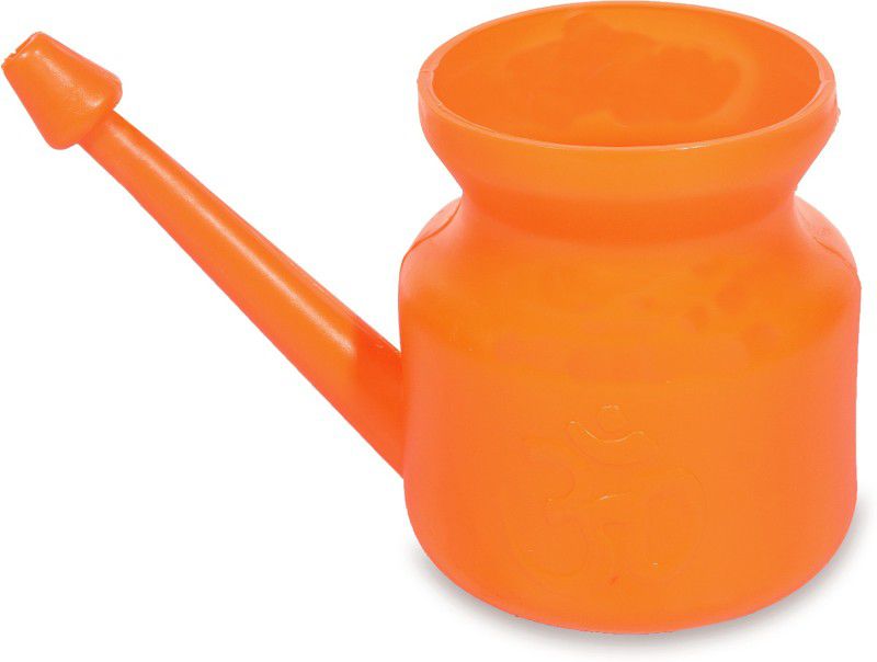 DGARYS Plastic Orange Neti Pot  (400 ml)