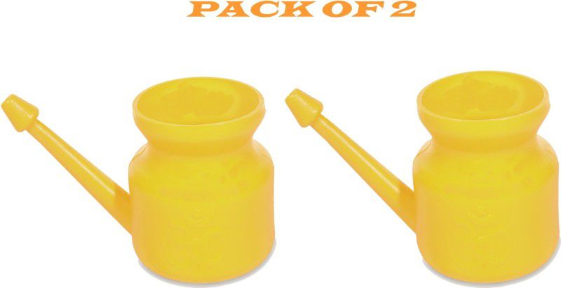 DGARYS Plastic Yellow Neti Pot  (400 ml)