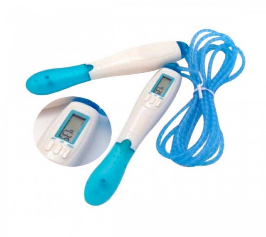 Jumping rope with digital counting