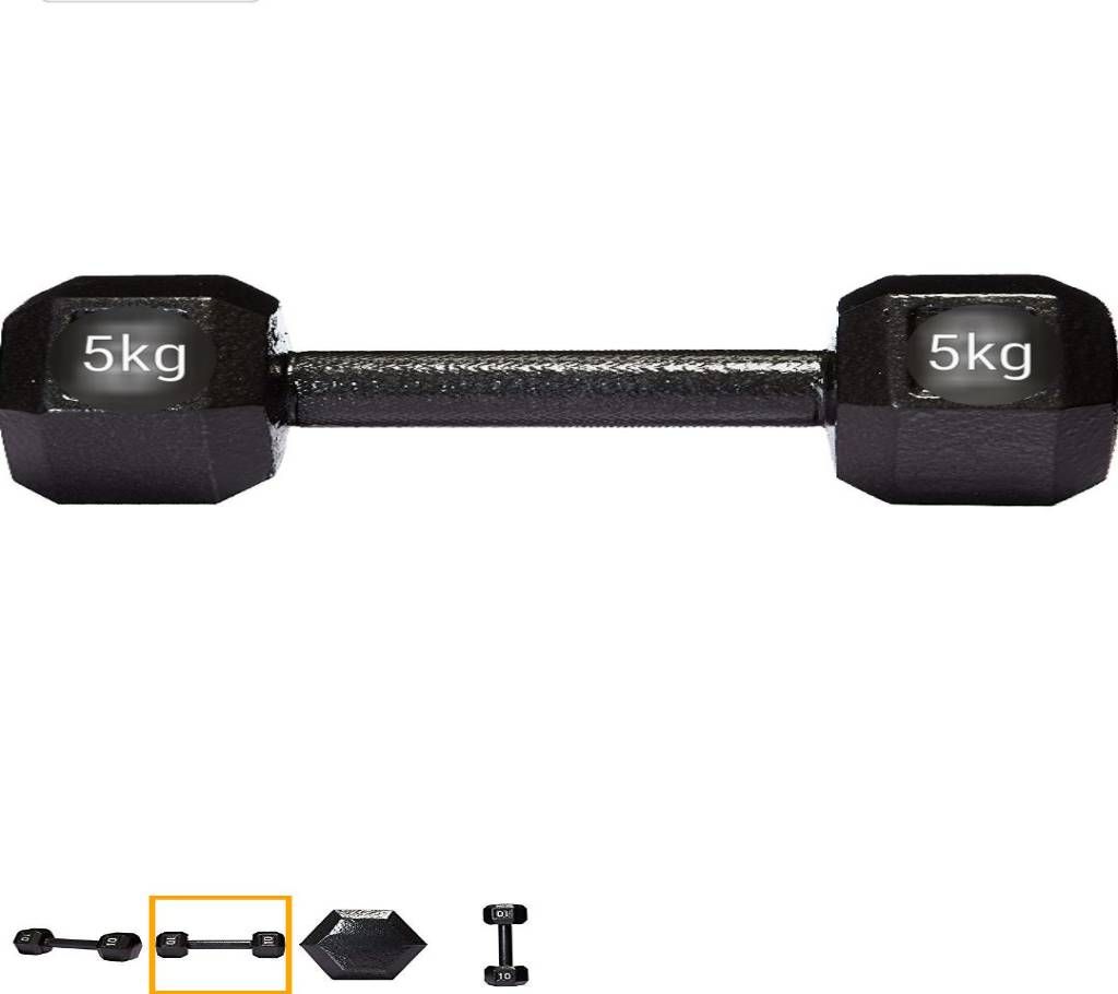 5kg black dumbbell
