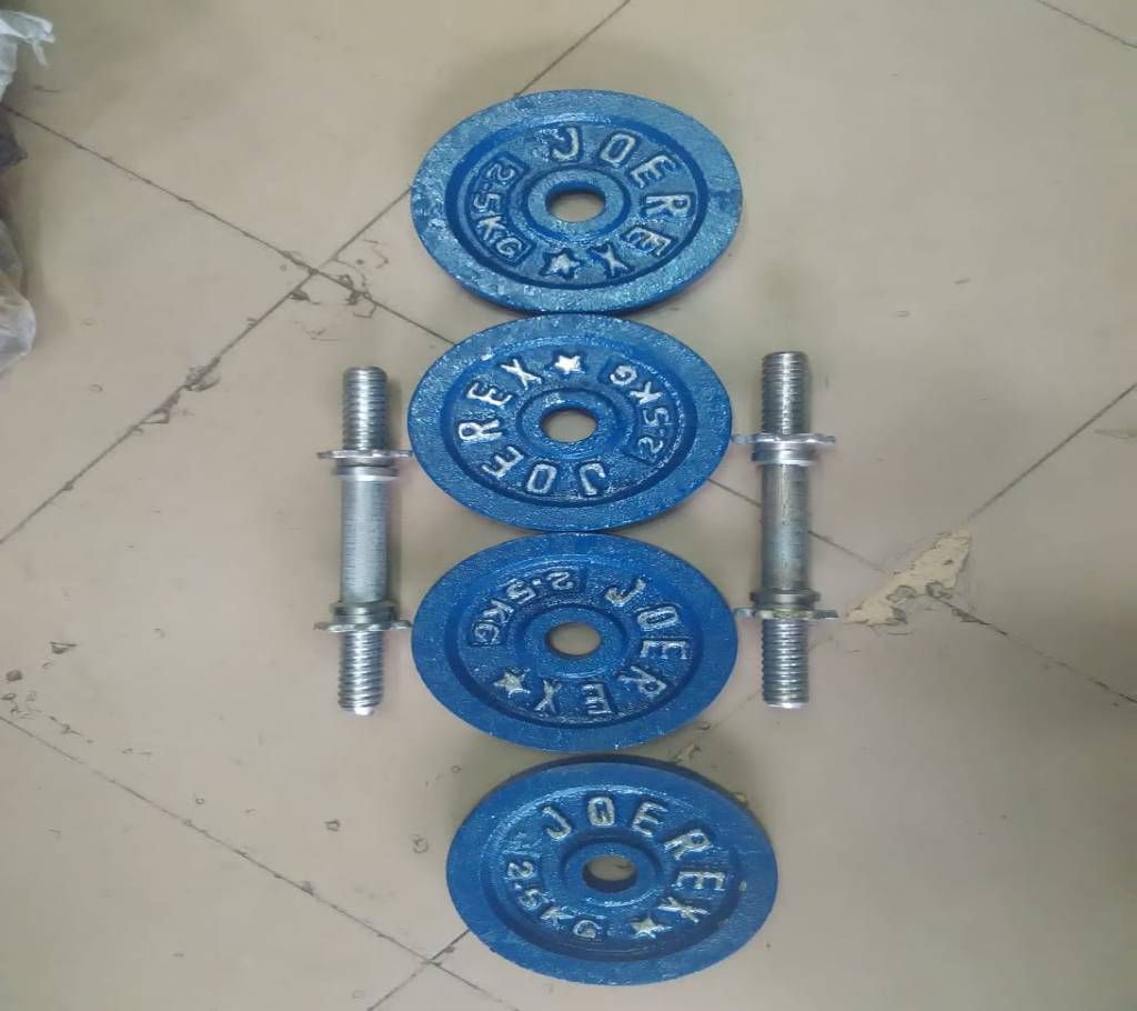 Plate (2.5 X 4) =10 kgs with 2 pcs 10 " Rod