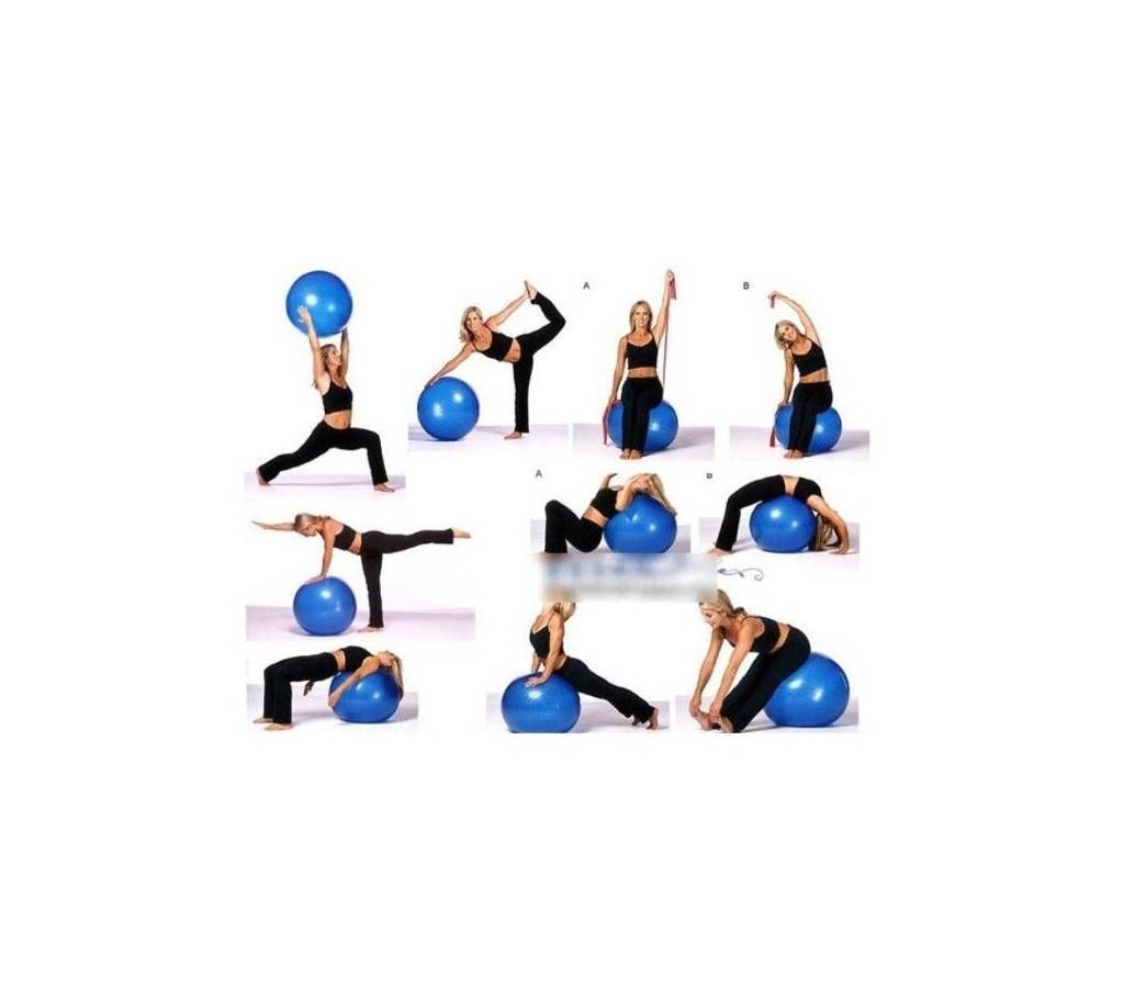 Best Sports Gym Ball with Free Air hand Pump Gym Ball