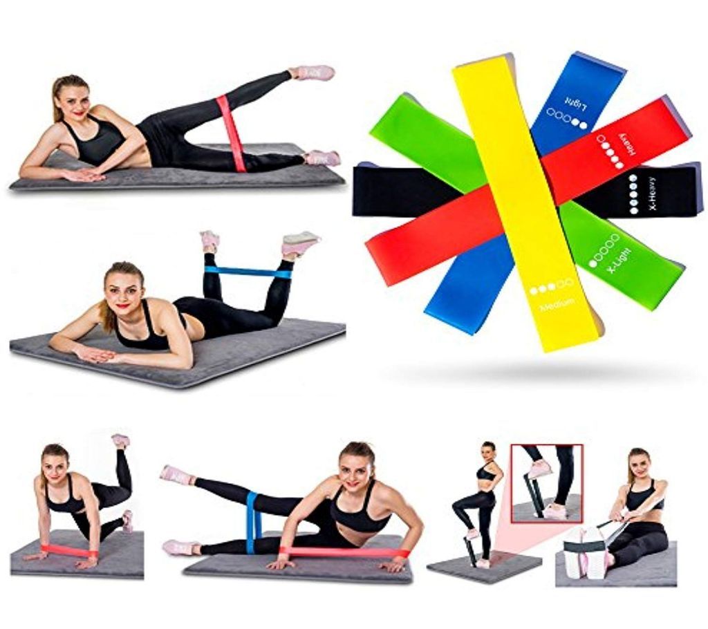 Resistance Bands Exercise 5 pcs with Bag