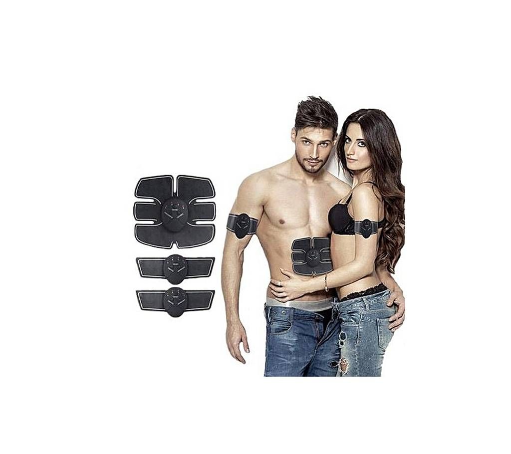 Generic Effective Smart Abs Stimulator Training Fitness Gear Muscle Hands And Abdominal Toning Trainer - Black 