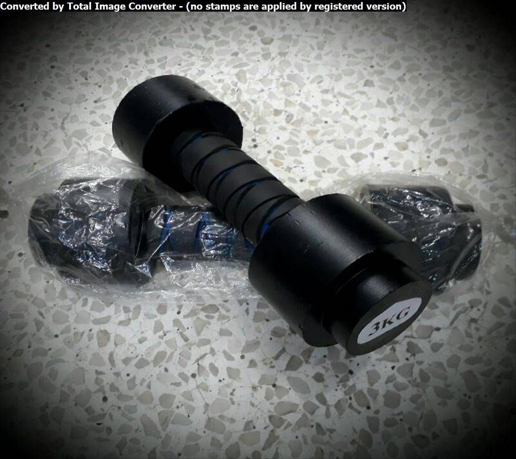 3kg black dumbbell