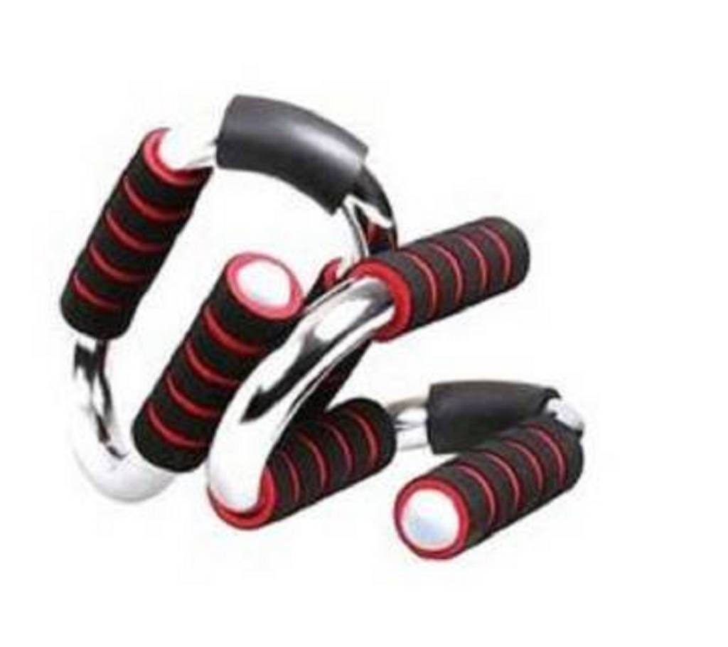 Push Up Bar - Black and Silver