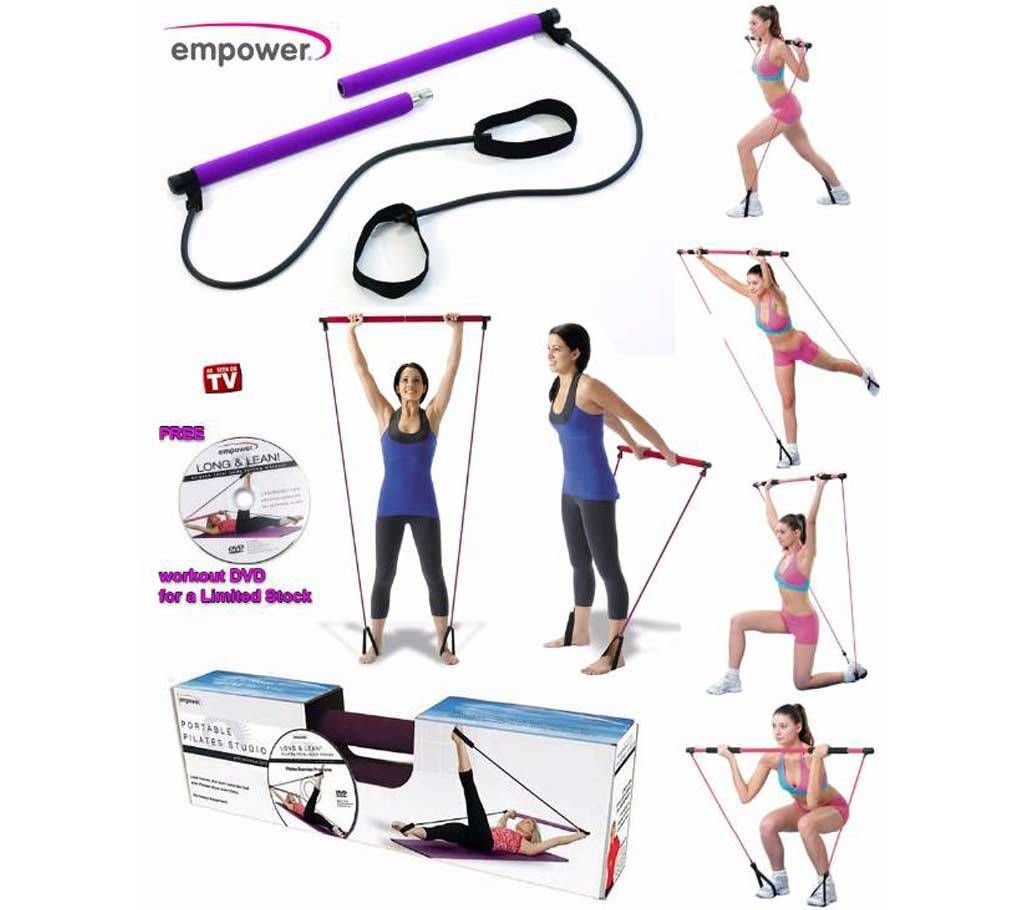 Portable pilates studio With workout DVD