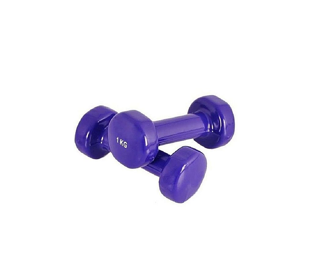 Vinyle Dumbbell  1 Kg Pair Multi Colour
