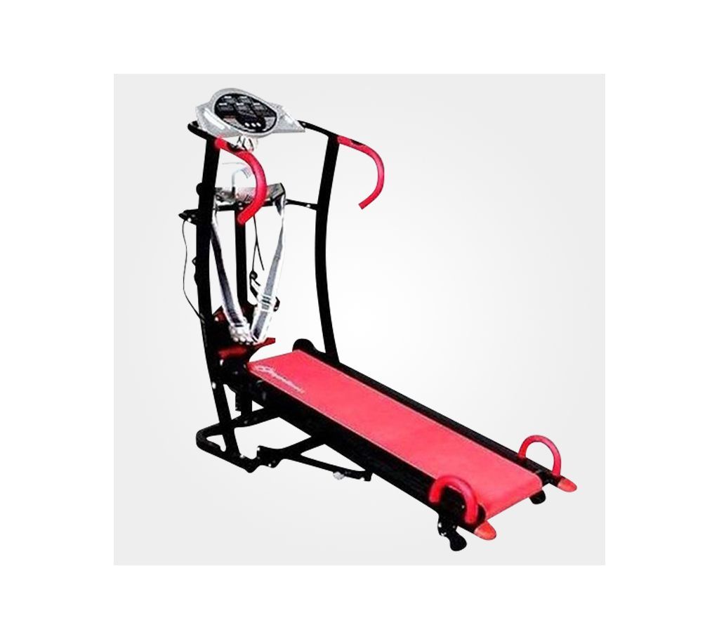 Manual Treadmill Red Color 6in1
