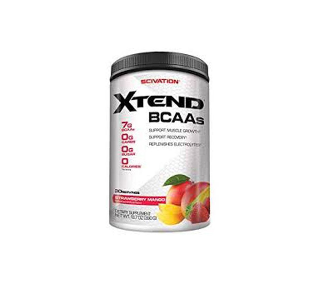 Scivation Xtend BCAA Powder, BCAAs, Strawberry Mango, 30 Servings U.S.A
