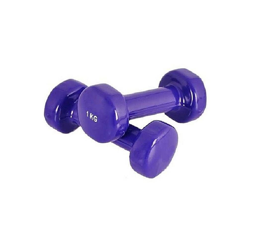 PVC Dumbbell 1kg - Blue