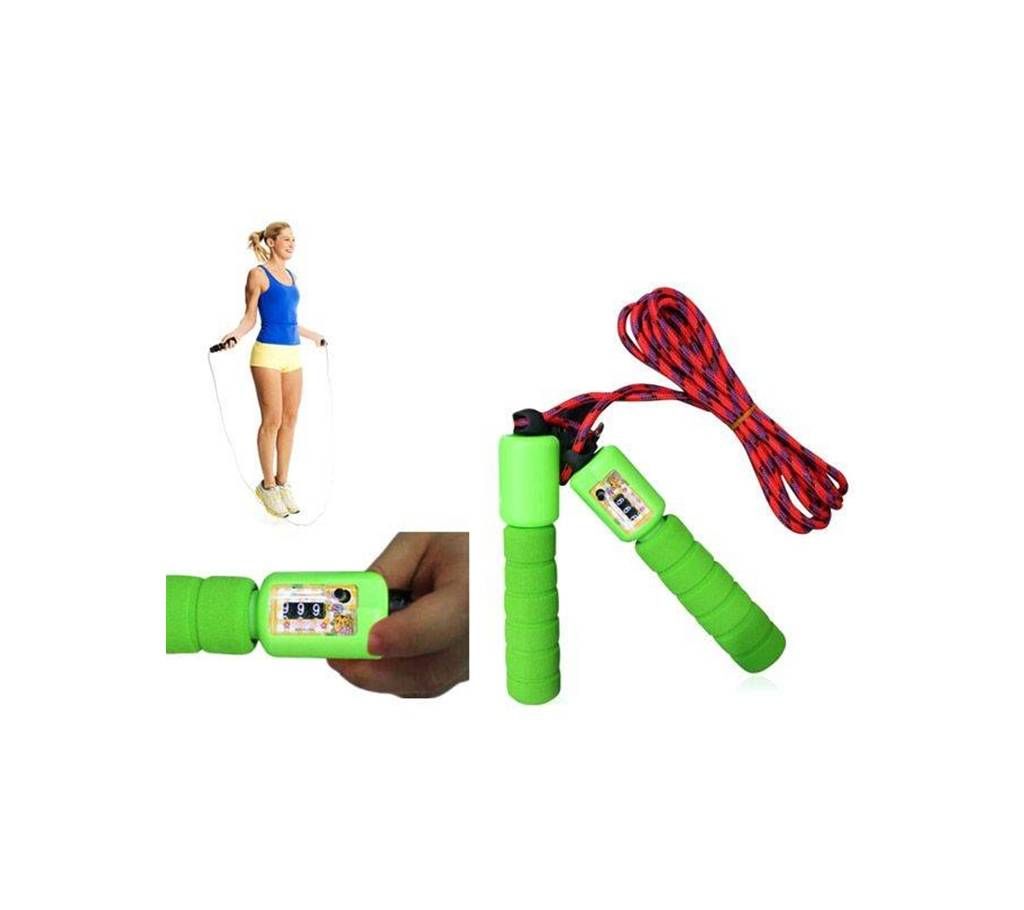 Skipping Rope With Automatic Counter - Multi-Color