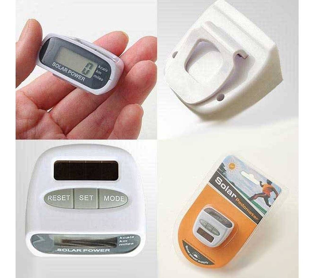 solar pedometer - steps counter km