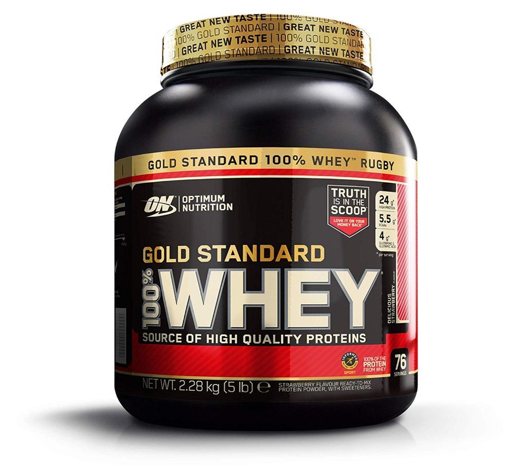 Optimum Nutrition Gold Standard 100% Whey - Delicious Strawberry 5Lbs