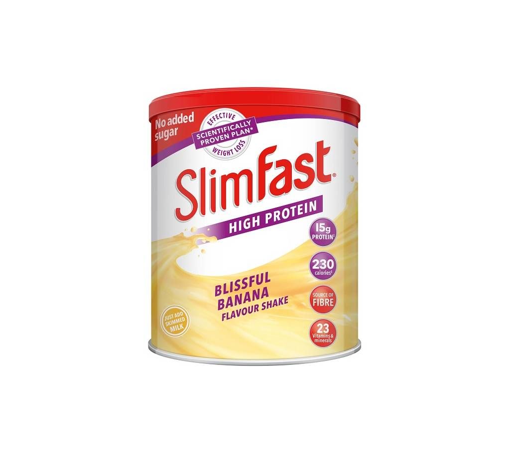Slimfast HIGH PROTEIN  Blissfull Banana Flavour 438g - UK