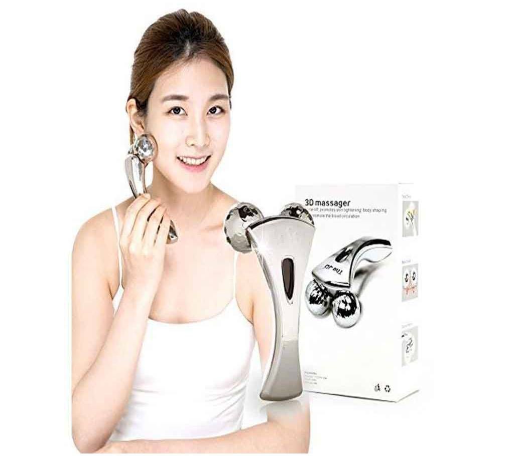 Java 3D Y Shape Aluminium Big Roller Microcurrent Skin Lifting Face Massager