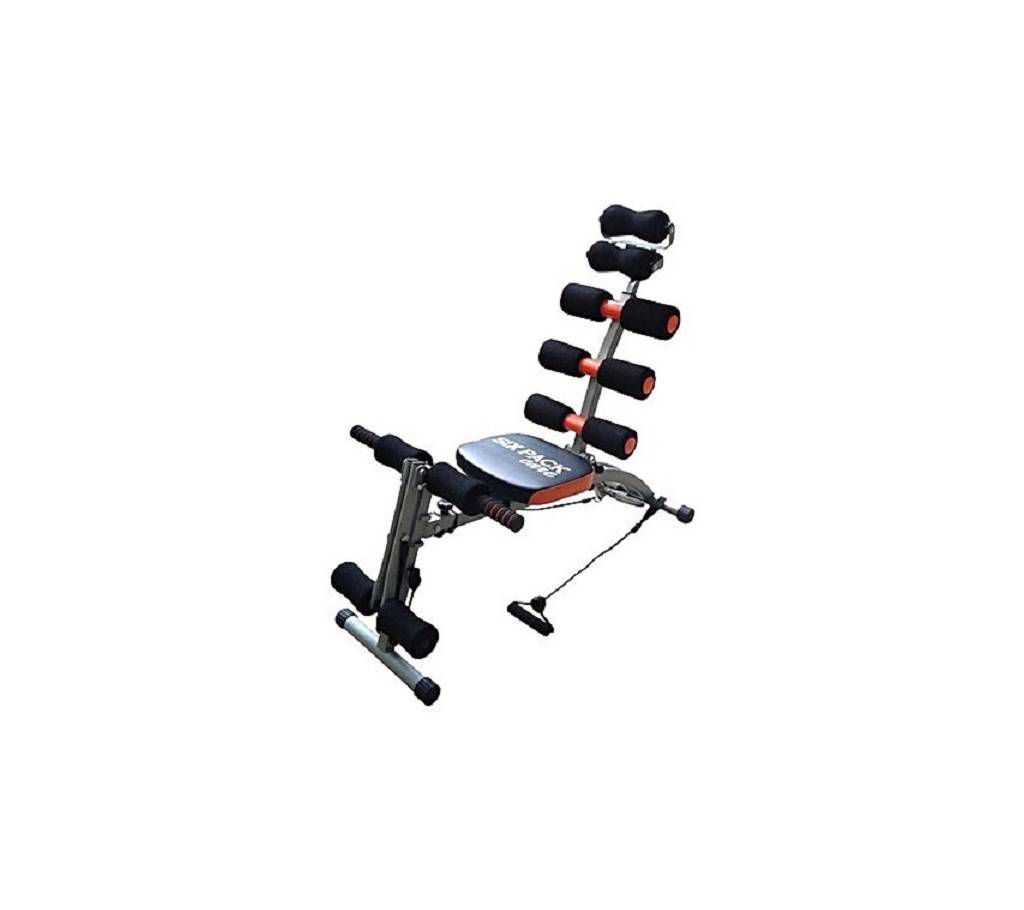 Six Pack Care Exercise Bench - Black and Orange
