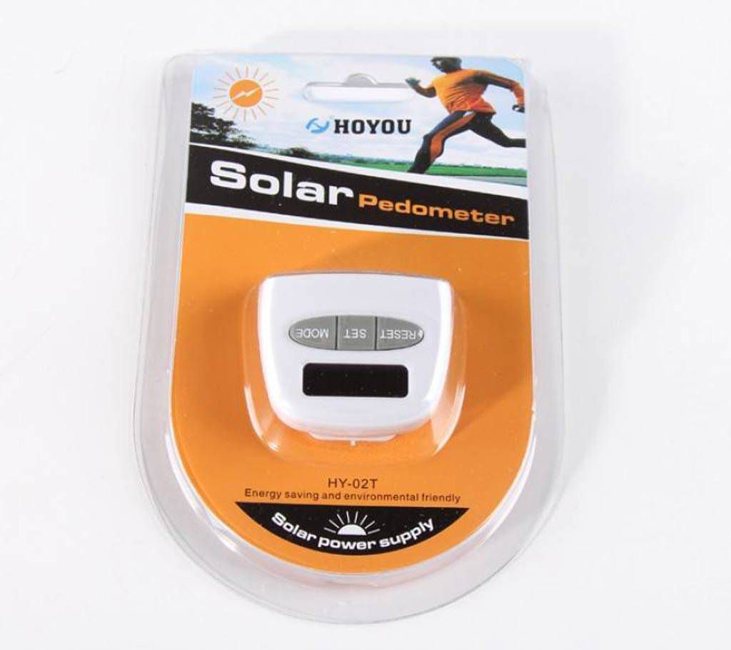 solar pedometer - steps counter km
