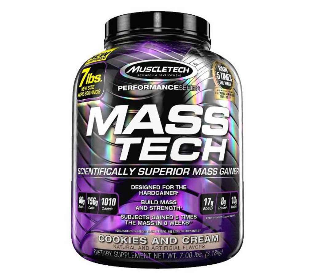 Mass Tech (MUSCLE TECH) Supplement  (7 lbs-3.18KG)