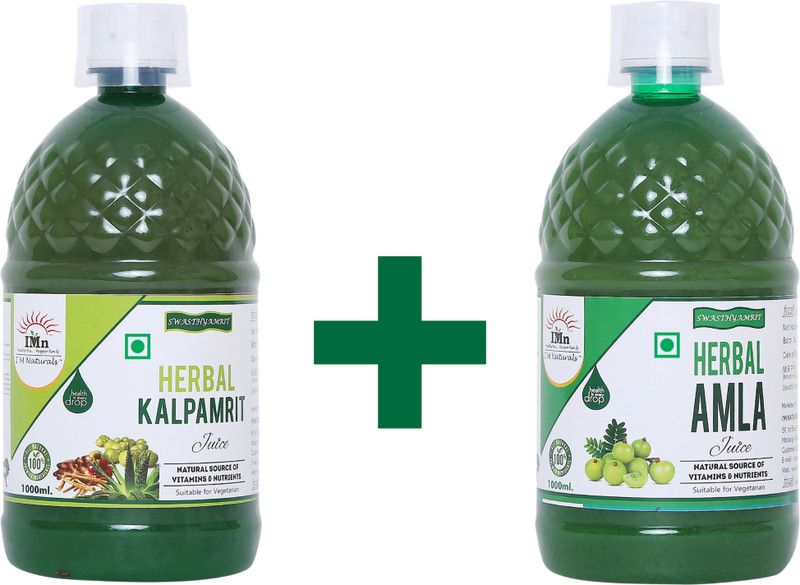 I'M NATURALS HERBAL KALP AMRIT + AMLA JUICE COMBO (Pack of 2, 2Ltrs.)  (2 x 1 L)