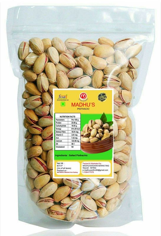 Madhus Pistha 500gm (pistachios 500gm) Pistachios  (500 g)