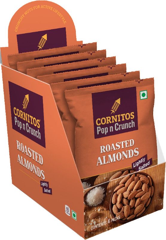 CORNITOS California Roasted Almonds  (6 x 30 g)