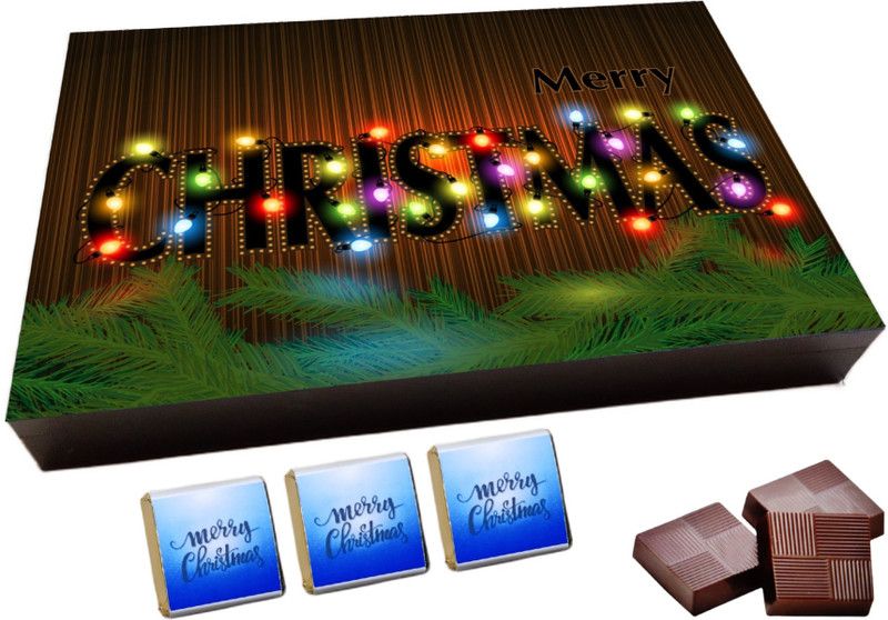 RUN TOY MERRY CHRISTMAS(21), 12pcs Chocolate Gift Box, (12 Cavity) Truffles  (12 Units)