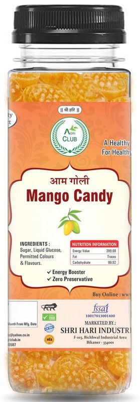 AGRI CLUB Mango Candy 100gm (Pack Of 2) Mango Candy  (2 x 50 g)
