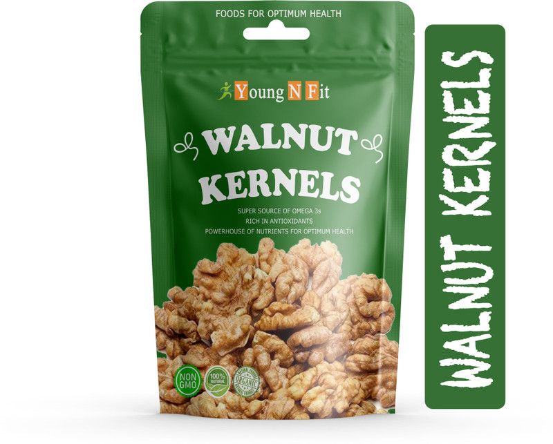 Young N Fit California Walnut Kernels ( Akhrot Giri ) Premium Walnuts  (200 g)