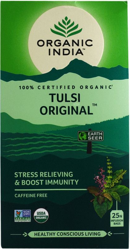 ORGANIC INDIA Original Tulsi Tea Bags Box  (25 Bags)
