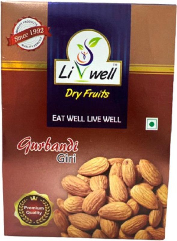 Livwell 100% Natural Premium Gurbandi Badam Giri Almonds  (2 x 200 g)