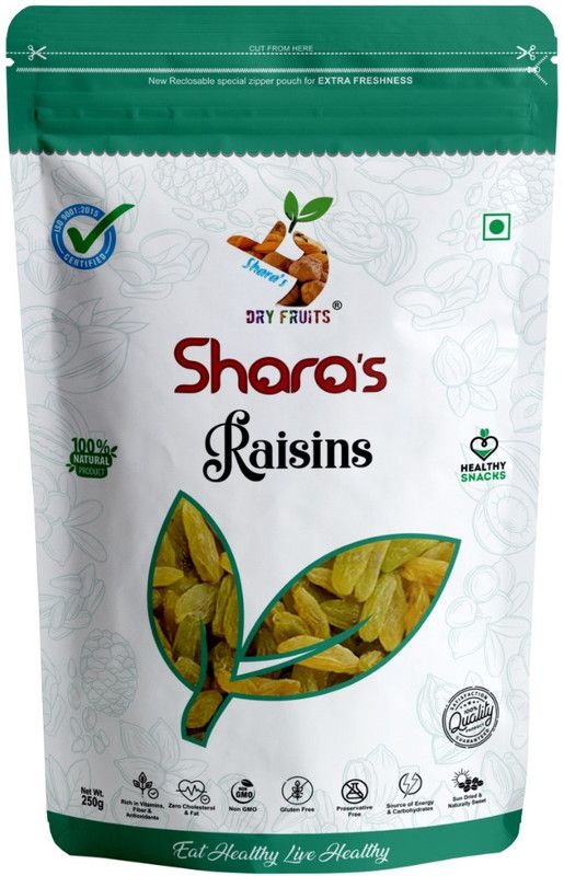 Shara's Selecta Kishmish Dry Fruits I Premium Raisins  (250 g)