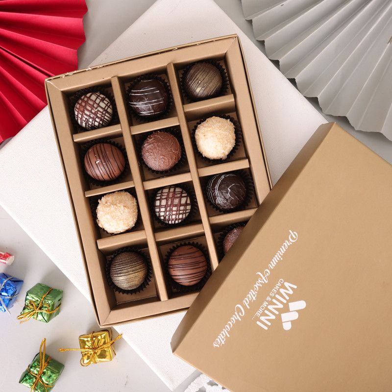WINNI CELEBRATE RELATIONS Winni 12 Pcs chocolate Truffle Gift hamper Truffles  (200 g)