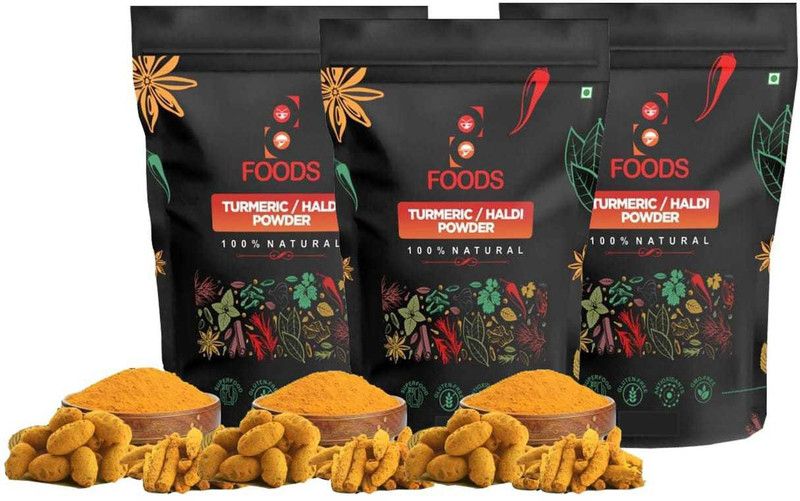 The8Foods 100% Natural turmeric/haldi powder  (300 g)