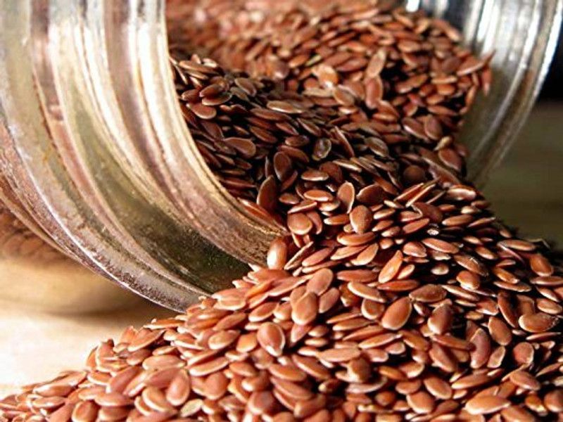 Indostore99 Premium Premium Raw Flax Seeds for Weight Loss  (600 g, Pack of 2)
