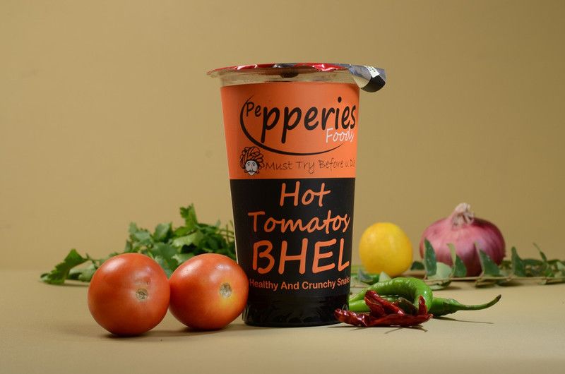 pepperies foods HOT TOMATO BHEL (PACK OF 3 TUB)  (3 x 100 g)