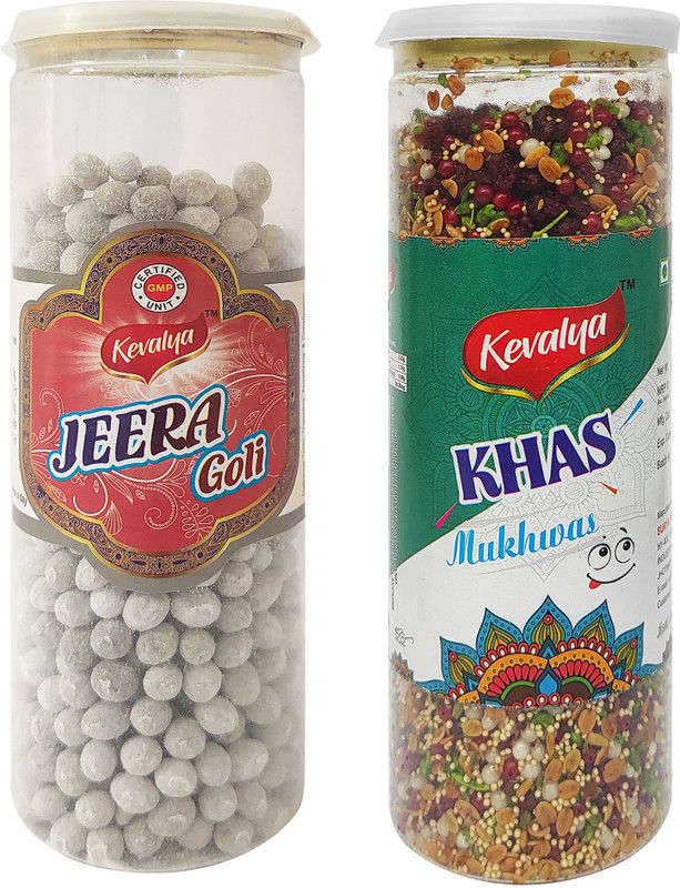 KEVALYA Jeera Goli & Khas Mukhwas (Digestive) | Pack of 02| Jeera goli, Fennel Seeds Sour Candy  (2 x 200 g)