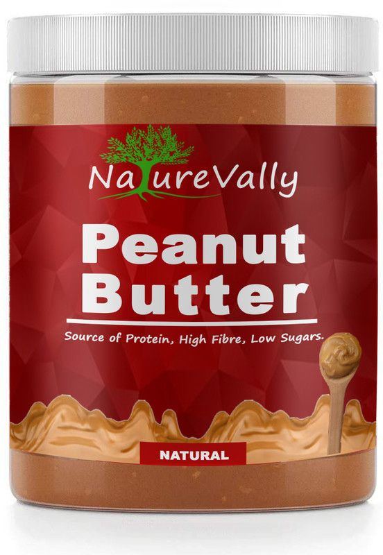 NatureVally Natural Peanut Butter 500g | Non GMO Peanut Butter| Rich in Protein Pro 500 g