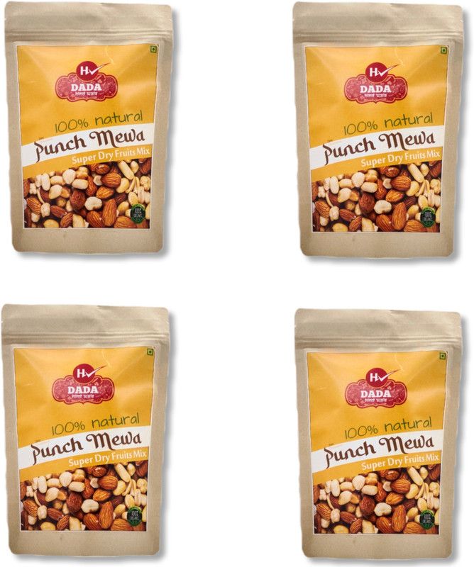 DADA Premium International Healthy Nut mix Nuts ( Panchmewa ( 4 X100g ) Assorted Nuts  (4 x 100 g)