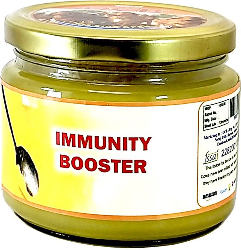 OCB IMMUNITY BOOSTER Ghee Vedica Premium A2 Gir Cow Bilona Method Pure Cow Ghee 250 g Glass Bottle